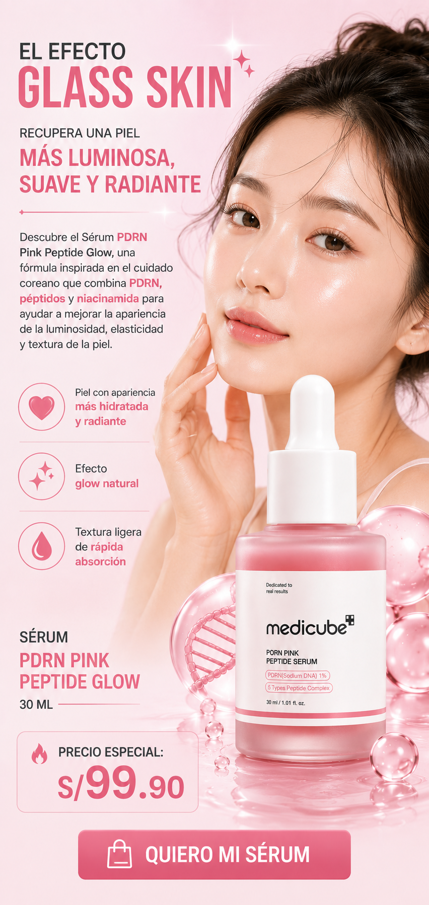 Medicube PDRN®: Revitaliza tu piel y recupera la luminosidad con ADN de salmón