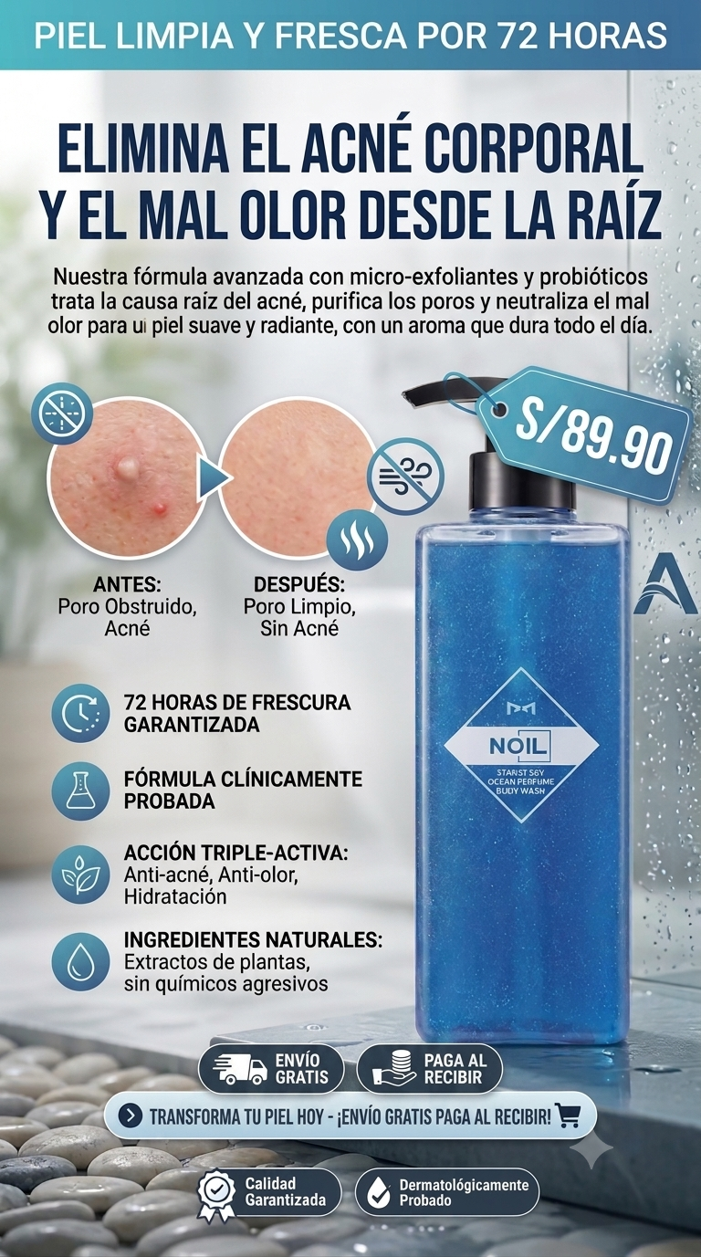 Nuevo NOIL®: Elimina el acné corporal y el mal olor desde la raíz en solo unos días