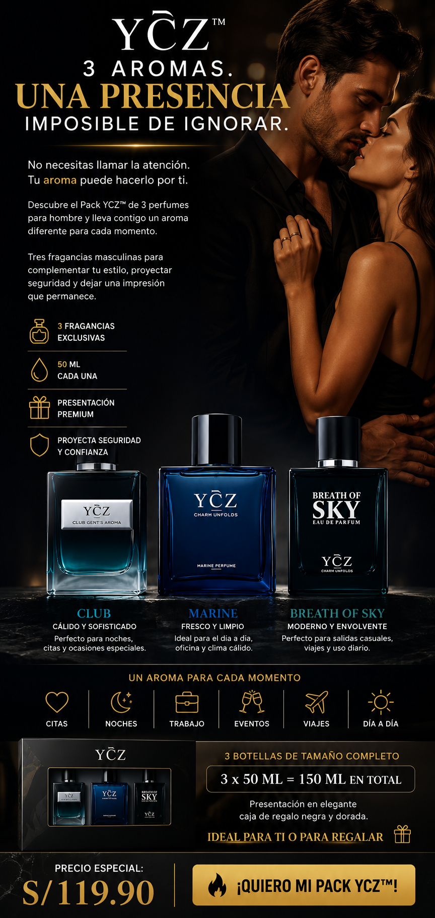 Nuevo YCZ Men's®: El pack que enloquece a las mujeres y las hacen correr tras de ti
