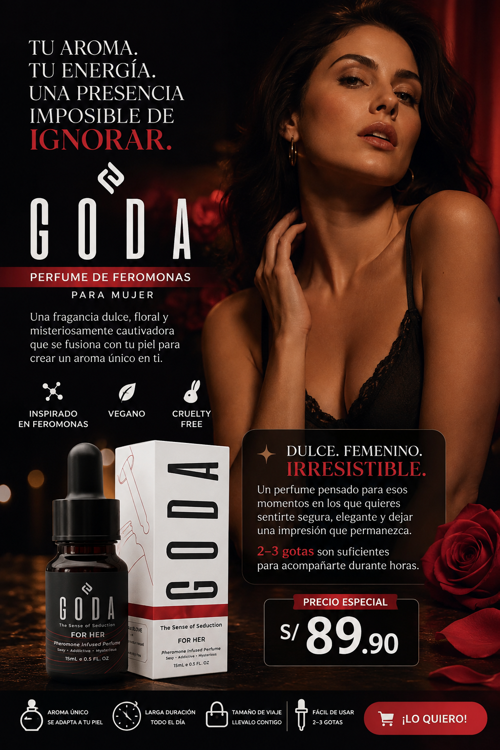 Perfume GODA for Her®: Despierta el deseo y enciende la pasión con tu aroma irresistible