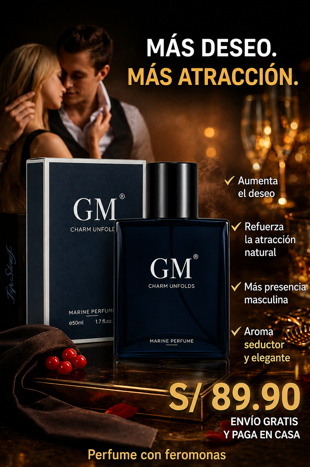 GM Perfume con Feromonas®: Despierta una atracción irresistible en las mujeres