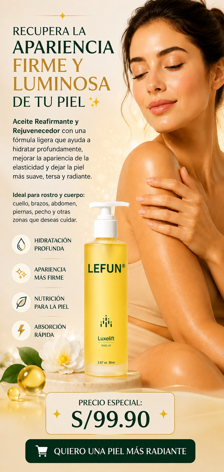 Lefun®: Tensa tu piel, mejora la elasticidad y recupera la juventud de tu cuerpo