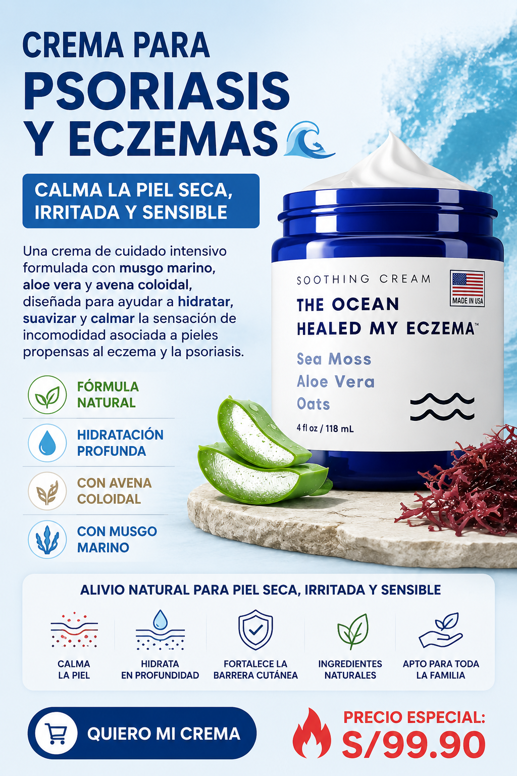 The Ocean Healed My Eczema®: Alivia la picazón y elimina los brotes de forma natural